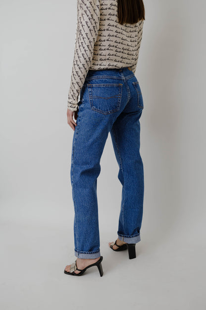 Straight-cut vintage jeans