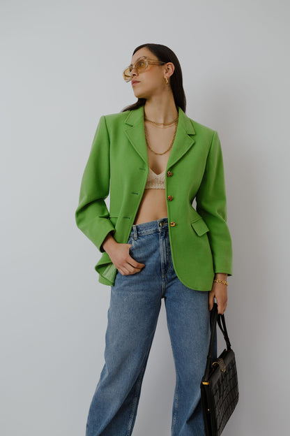 Green vintage blazer