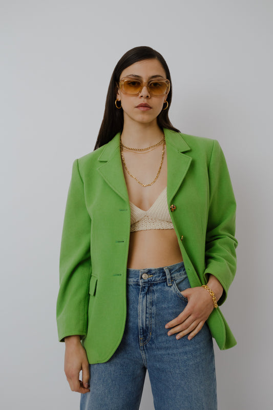 Green vintage blazer