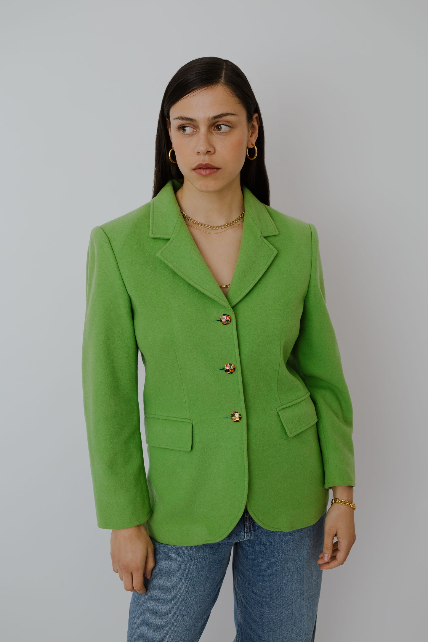 Green vintage blazer