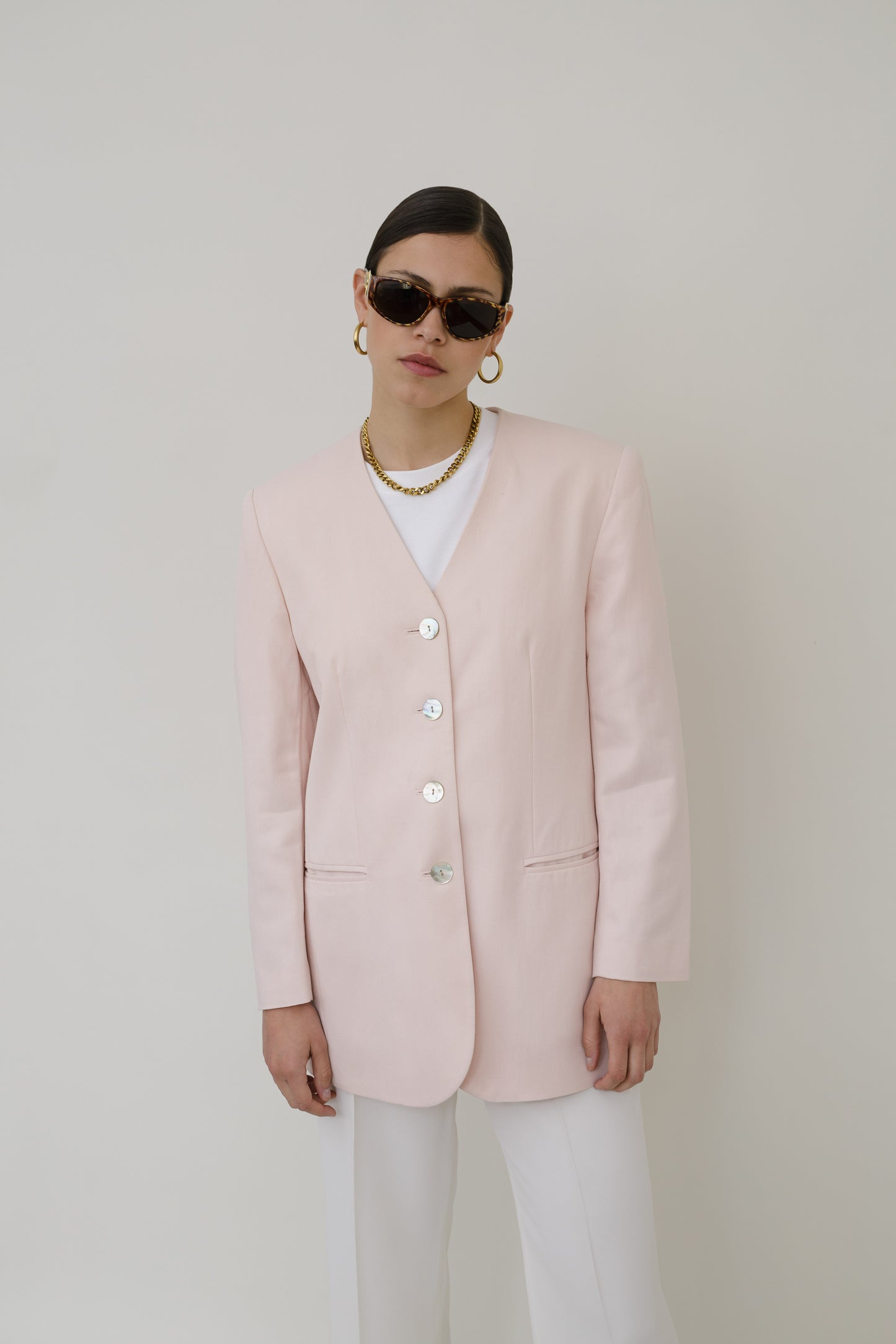 Cool suit in rosé