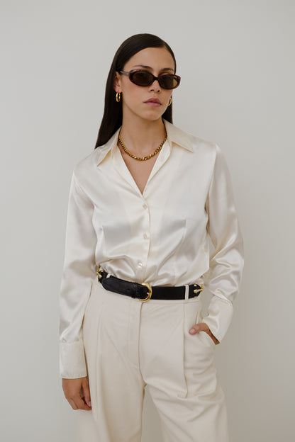 Shiny elegant blouse